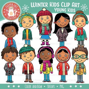 Kids Clip Art – Winter by Clever Cat Creations | TpT