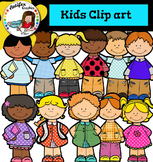 Little Kids Clip art - Color and black/white