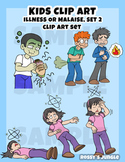 Kids Clip art: Illness or Malaise set 2 (June 2016)