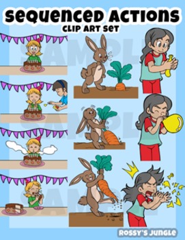 Preview of Kids Clip art: Sequenced actions