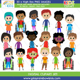 Kids Diversity Clipart