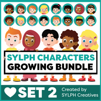 Preview of Kids Clipart Growing Bundle Set 2 by SYLPH Creatives
