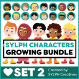 Kids Clipart Growing Bundle Set 2 by SYLPH Creatives