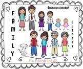 Kids Clipart - My Family Clip Art Set 4