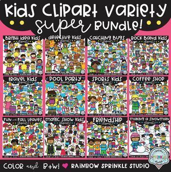Preview of Kids Clipart Variety SUPER Bundle!
