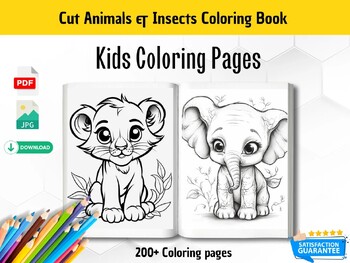 Preview of Kids Coloring Book Kids Coloring Pages Fun and Educational Activity for Children