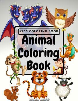 Preview of Kids Coloring Books Animal Coloring Book For Kids