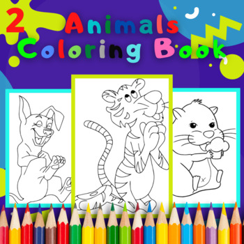 Preview of Kids Coloring Books Animal Coloring Book (Part 2)