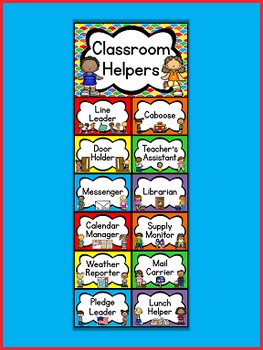 Classroom Helper Chart Pictures