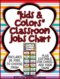 "Kids & Colors" Classroom Helpers Clip Chart ~ Jobs Chart