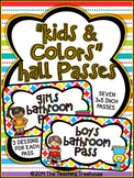 "Kids & Colors" Hall Passes