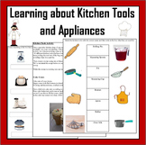 Learning about Kitchen Tools and Appliances Worksheets - C