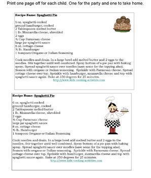 Kids Cooking Parties -Step by Step Planning Guide for Cooking Classes ...