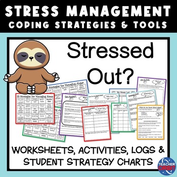 Preview of Kids Coping Skills Stress Management | Anxiety Anger Self-Regulation Strategies