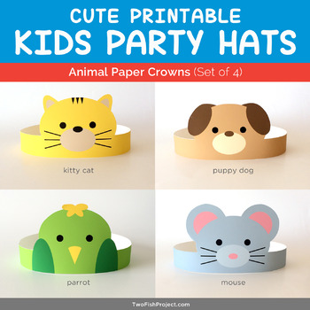 Coloring Face Masks/costumes, DIY Birthday Party Supplies for Kids, Paper  Crowns/hats Arctic Animals: Penguin, Polar Bear, Seal, Walrus 