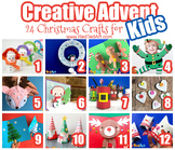 Kids Crafts Christmas Advent Calendar - Clickable PDF