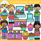 Kids Cupcake Dessert Shop Clip Art