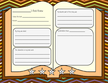 book review graphic organizer