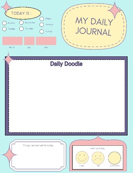 Preview of Kids Daily Doodle Journal