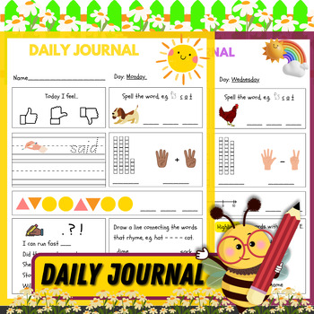 Preview of Kids Daily Journal Worksheet