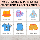 Kids Dresser Labels, EDITABLE & PRITNTABLE Closet Storage 