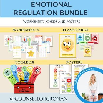 Preview of Kids Emotional Regulation coping skills bundle. Coping Strategies. Breathing