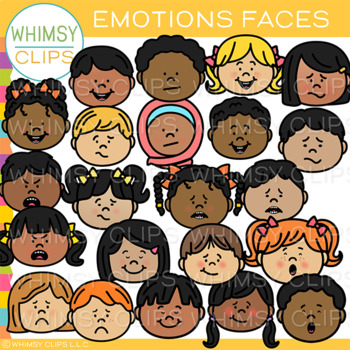 faces clip art emotions