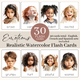 Kids Emotions Flashcards | Large Montessori Feelings Cards