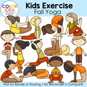 Preview of Kids Exercise - Fall Yoga