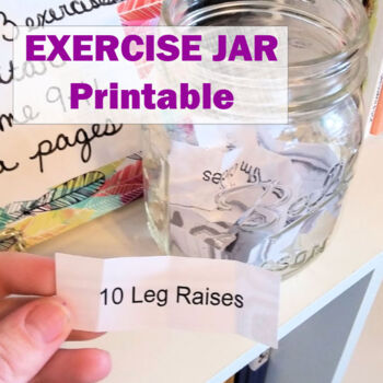 Preview of Kids' Exercise Jar Printable