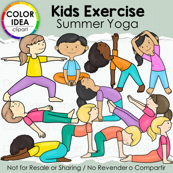 Preview of Kids Exercises - Summer Yoga
