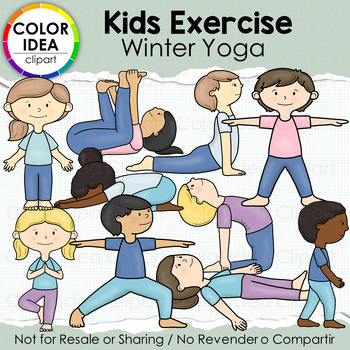 Preview of Kids Exercises - Winter Yoga