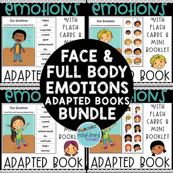Preview of Kids Feelings & Emotions Adapted Books SEL Activities BIG BUNDLE