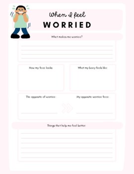 Kids Feelings Worksheets by Therapist Secrets Mental Health Blog