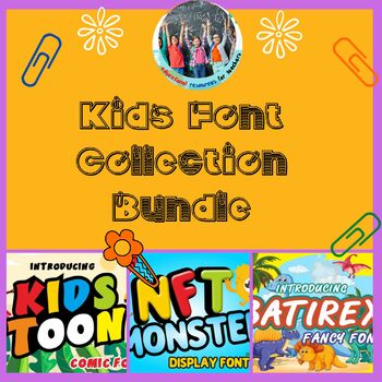 Preview of Kids Font Collection Bundle