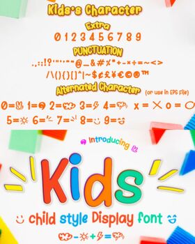 Preview of Kids Font | Create Captivating Designs that Capture the Essence of Childhood