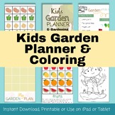 Kids Garden Planner and Coloring Pages