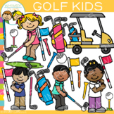 Kids Golf Sport Clip Art