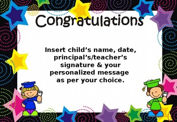 congratulations preschool graduation