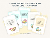 Kids' Gratitude & Positivity Affirmation Cards - 50-Card P