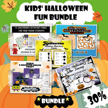 Preview of Kids' Halloween Fun bundle / Treats, Tricks, and Tons of Smiles"