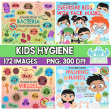 Kids Hygiene Clipart Bundle 1 (Lime and Kiwi Designs)