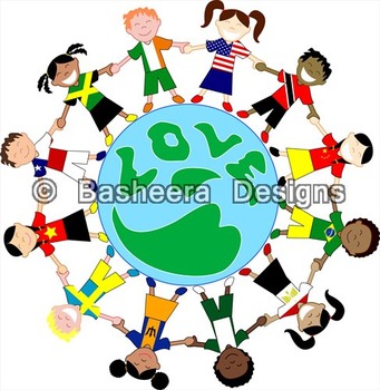 Preview of Kids Love World Globe with Flag Shirts
