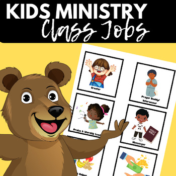 Preview of Kids Ministry Class Jobs | Sunday School Jobs