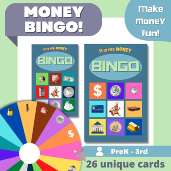 Preview of Kids Money Bingo Game | Fun Ways to Learn Money Vocabulary