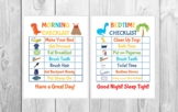 Kids Morning/Bedtime Dinosaur Checklist Printable | Chore 
