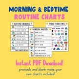 Kids Morning & Bedtime Routine Charts