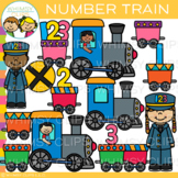 Math Kids Number Train Clip Art
