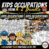 Kids Occupations From A to Z Bundle | Community Helpers- A