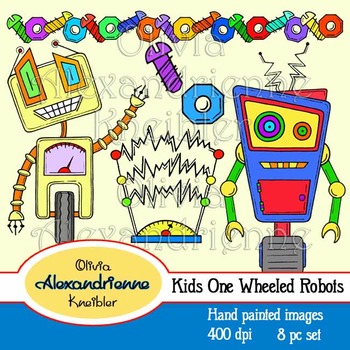 Preview of Kids One Wheeled Robots